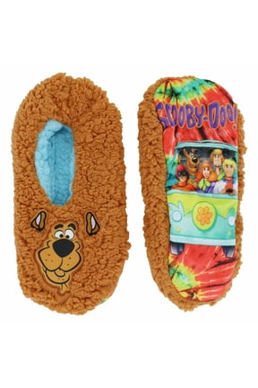 Scooby-Doo Mens Printed Sole Mushie Slipper Socks