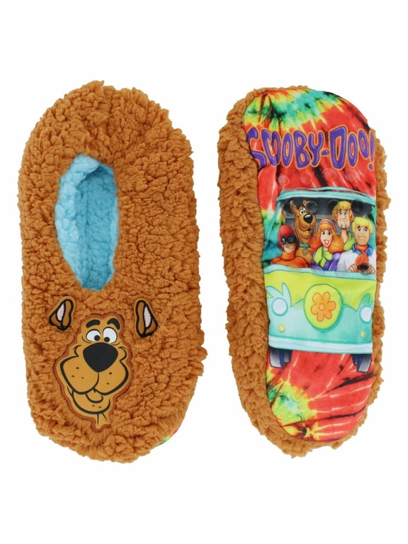 Scooby-Doo Mens Printed Sole Mushie Slipper Socks