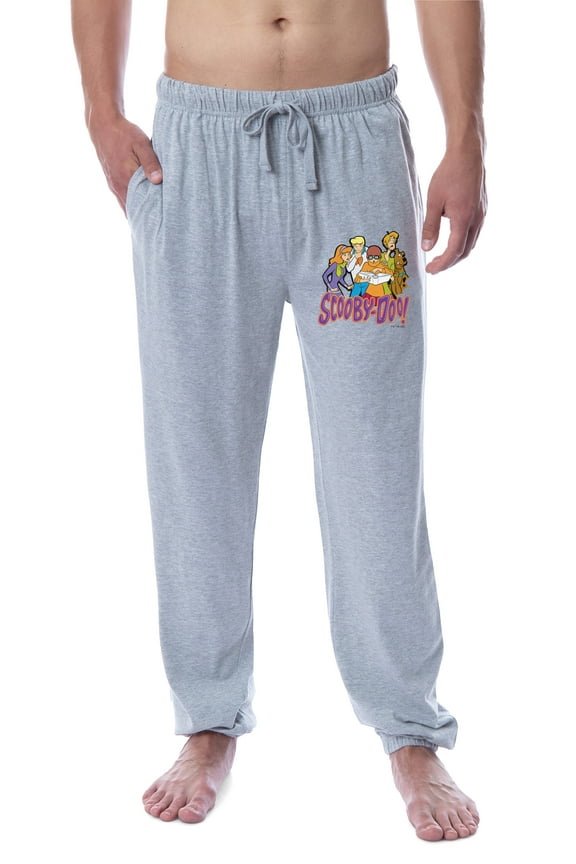 Scooby-Doo Mens' Scooby Shaggy Velma Fred Daphne Sleep Jogger Pajama Pants