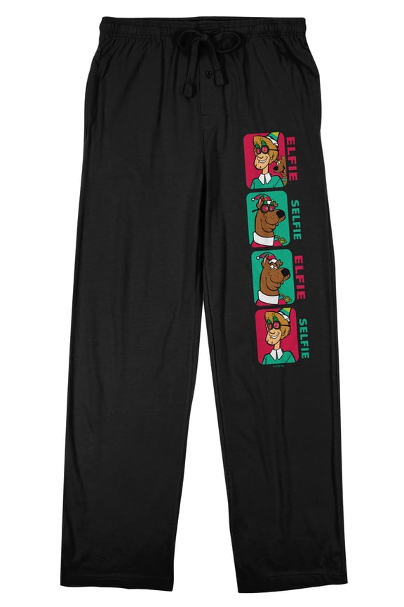 Scooby Doo Mens Sleep Pajama Pants Black