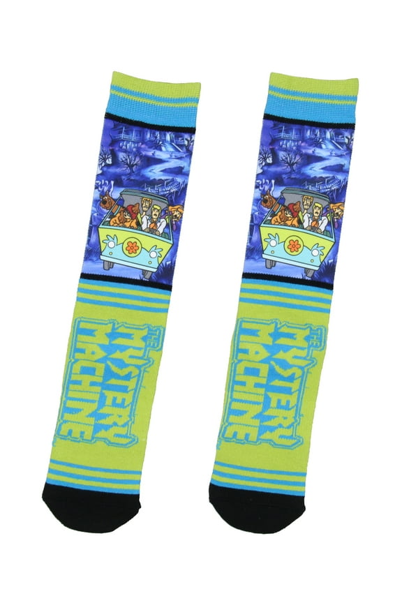 Scooby-Doo Mens' The Mystery Machine Sublimated Crew Socks