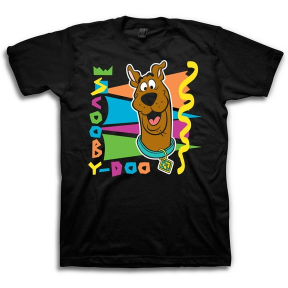 Scooby Doo Mens' Throwback T-Shirt (Small, Black)