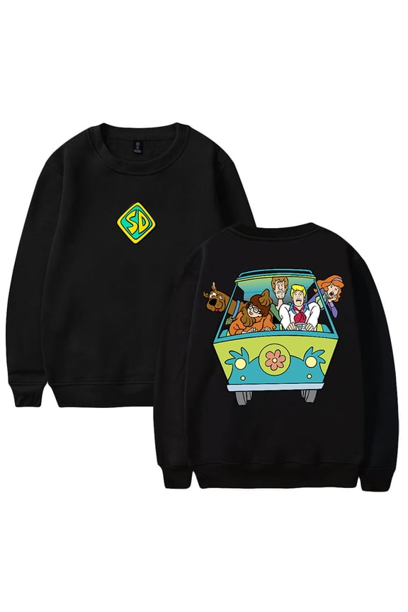 Scooby Doo Merch Cartoon Sweatshirt Crewneck Long Sleeve Streetwear Women Men Funny Clothes