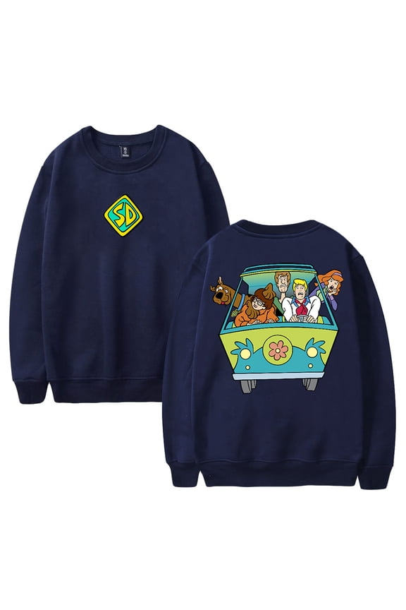 Scooby Doo Merch Cartoon Sweatshirt Crewneck Long Sleeve Streetwear Women Men Funny Clothes