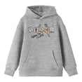 thumbnail image 1 of Scooby Doo Mystery Gang Doodles Youth Athletic Gray Hoodie-XS, 1 of 4