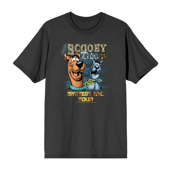 Scooby-Doo Mystery, Inc. Tour Men's Charcoal Crew Neck Short Sleeve Tee-3XL