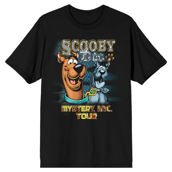 Scooby Doo Mystery Incorporated Tour Men's Black T-shirt-Medium