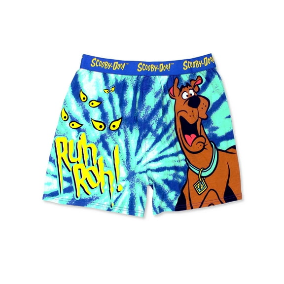 Scooby Doo Mystery Machine Tie Dye Men's Boxer Lounge Shorts 17SD028MBXYT