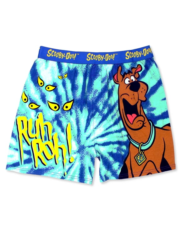 Scooby Doo Mystery Machine Tie Dye Men's Boxer Lounge Shorts 17SD028MBXYT