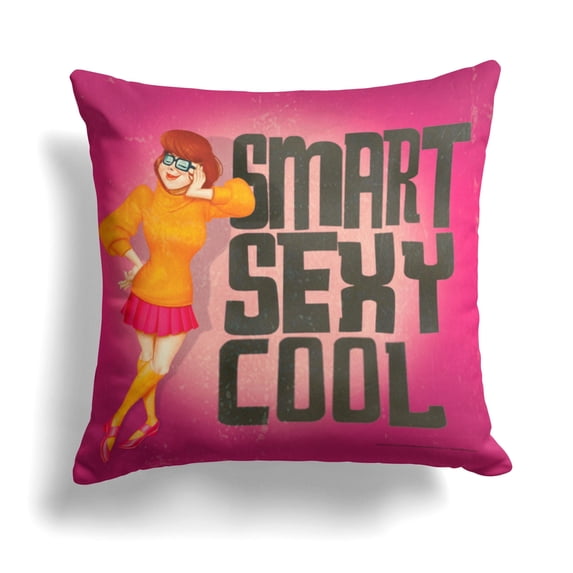 Scooby Doo Nerds Cool Kids Printed Throw Pillow, 18 x 18 inches