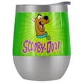 thumbnail image 1 of Scooby Doo! Official Burst 12 OZ Stemless Wine Tumbler, Stainless Steel Travel Cup|Lake Tumbler|Insulated with Leak Resistant Slide-Lock Lid, Stainless Steel, 1 of 7