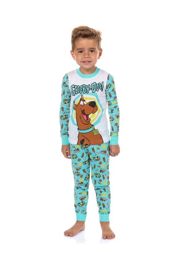 Scooby-Doo Pajamas Toddler Boys' Character Inspired Tight Fit Sleep Set