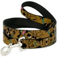 thumbnail image 1 of Scooby Doo Pet Leash, Dog Leash, Scooby Doo Stacked Close Up Black, 6 Feet Long 1.0 Inch Wide, 1 of 4