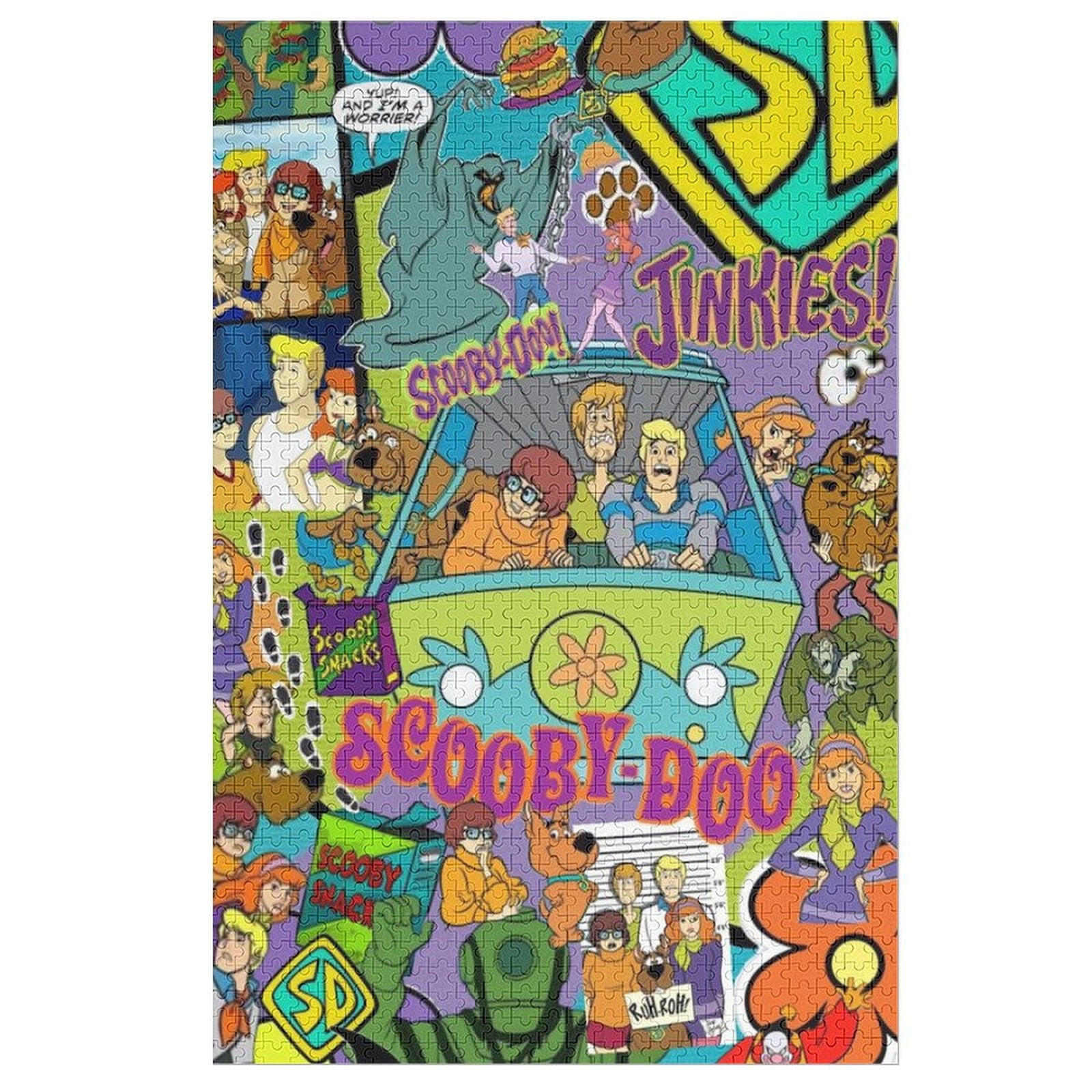 Scooby Doo Picture Puzzle 1000 PCS Wooden Puzzle Artwork Jigsaw Puzzles for Adults Teens Kids ...