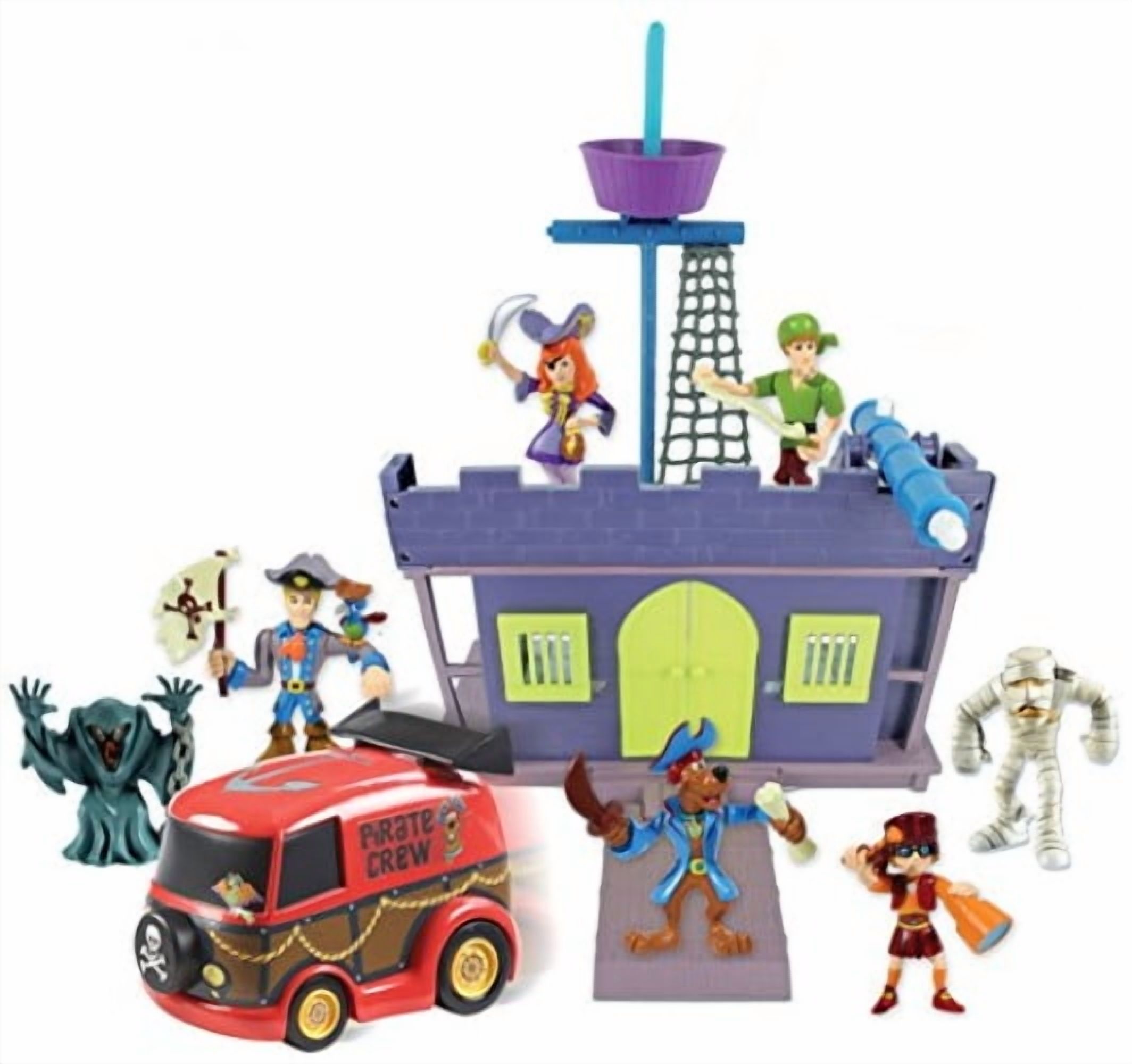 Scooby Doo Piratenschiff GP403447 – Mit Zugstarter, Schatzkiste Und Fässern