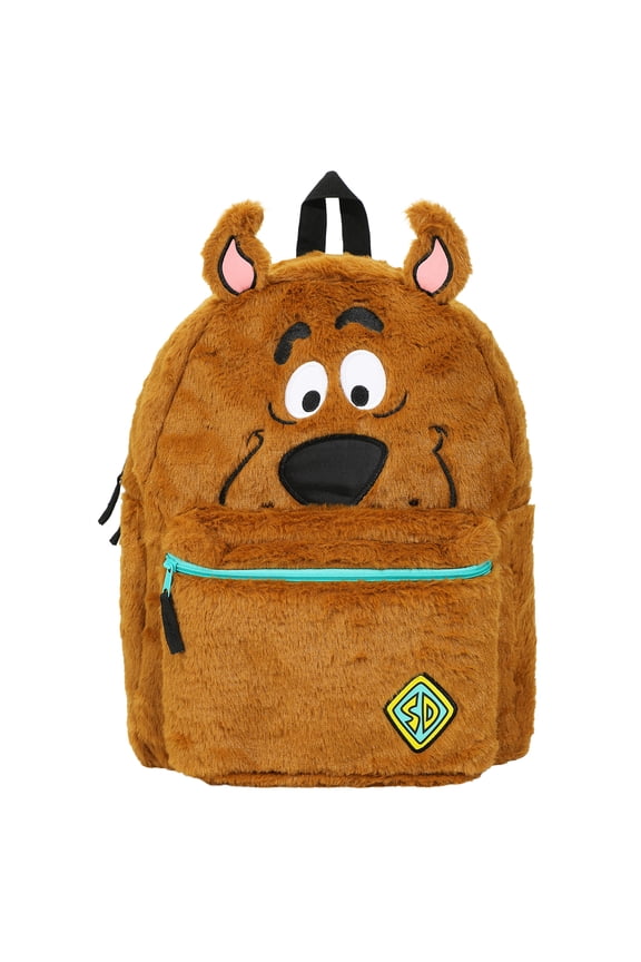 Scooby Doo Plush Scooby & Gang Adult 16.5" Reversible Backpack