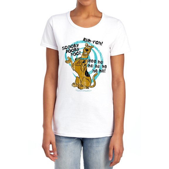 Scooby Doo Quoted Women's T Shirt, White, X-Large