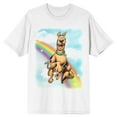 thumbnail image 1 of Scooby Doo Rainbow Men's White T-shirt - 4XLB, 1 of 2