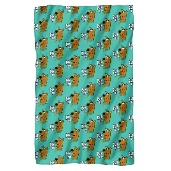 Scooby Doo Ruh Roh Face Pattern Fleece Blanket 36' x 58',Ruh Roh Face Pattern
