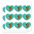 thumbnail image 1 of Scooby-Doo Ruh Roh Heart Shaped Planner Calendar Scrapbook Craft Stickers, 1 of 6