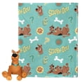 thumbnail image 1 of Scooby Doo Ruh Roh Kids Silk Touch Throw Blanket with Plush Hugger, 1 of 1