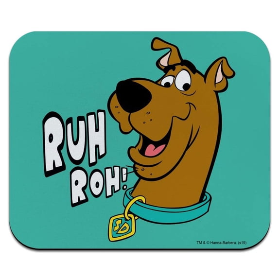Scooby-Doo Ruh Roh Low Profile Thin Mouse Pad Mousepad