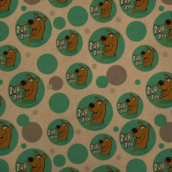 Scooby-Doo Ruh Roh Premium Kraft Gift Wrap Wrapping Paper Roll