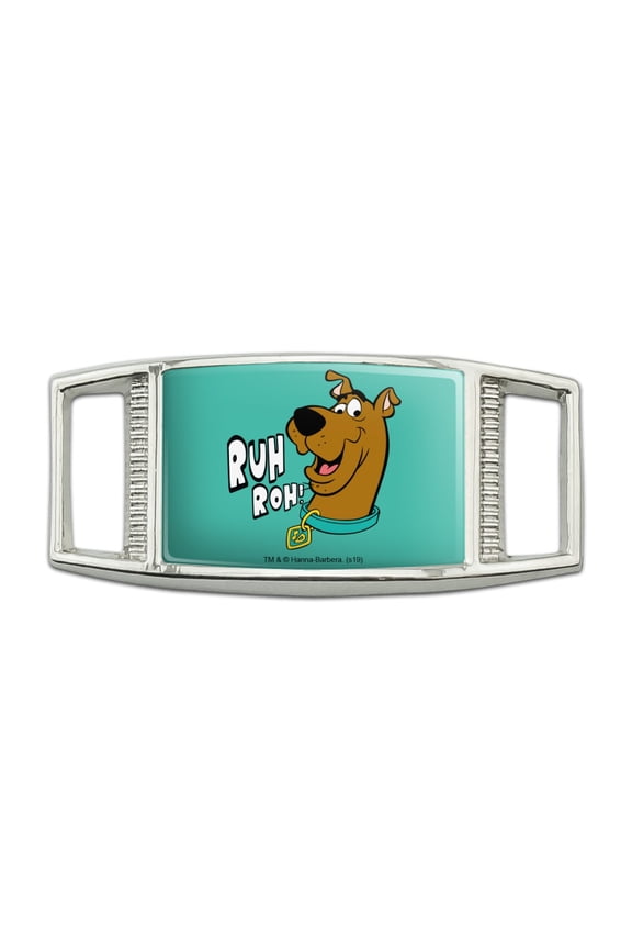 Scooby-Doo Ruh Roh Rectangular Shoe Shoelace Shoe Lace Tag Runner Gym Charm Decoration