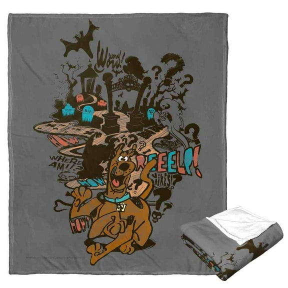 Scooby Doo Run Away Silk Touch Throw Blanket, 50 x 60 inches