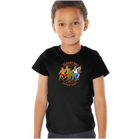 Scooby Doo! Scooby Adventures Kids T Shirt (4) for Youth Toddler Boys and Girls, Black