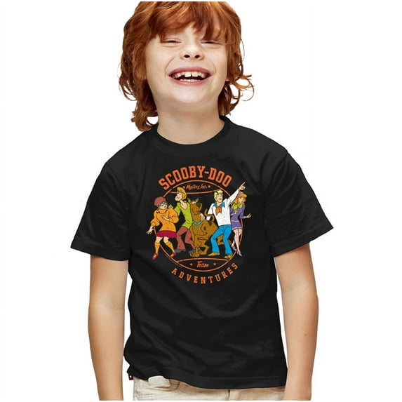 Scooby Doo! Scooby Adventures Kids T Shirt (Small) for Youth Toddler Boys and Girls, Black