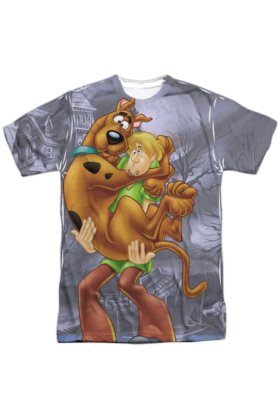 Scooby Doo Scooby And Shaggy Mens Sublimation Polyester Shirt