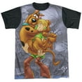 thumbnail image 1 of Scooby Doo Scooby And Shaggy Unisex Adult Halloween Costume Sublimated T Shirt, 1 of 4