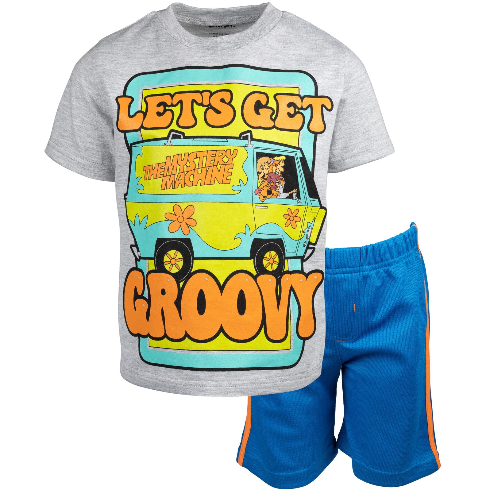 Scooby-Doo Outfit T-Shirt and Scooby Set Toddler Little Shorts Mesh Doo Kid Big Boys to