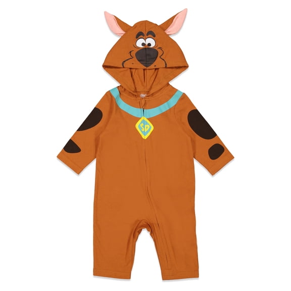 Scooby-Doo Scooby Doo Big Boys Zip Up Cosplay Coverall Tail
