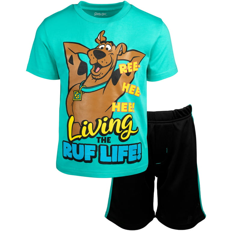 Set T-Shirt to Toddler Outfit Shorts Little Scooby-Doo and Scooby Boys Big Mesh Doo Kid