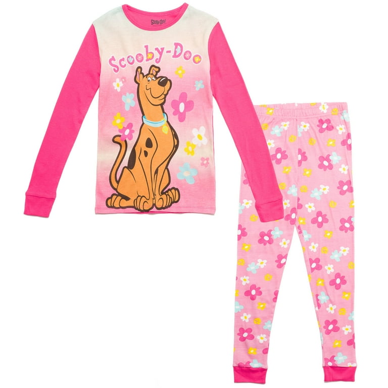 Scooby Doo Scooby Doo Little Girls Pullover Pajama Shirt and Pants Sleep Set Toddler to Big Kid Walmart