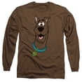 thumbnail image 1 of Scooby Doo Scooby Doo Long Sleeve Adult 18/1 T-Shirt Coffee, 1 of 2