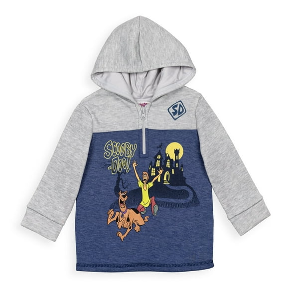 Scooby-Doo Scooby Doo Shaggy Little Boys Fleece Half Zip Hoodie Toddler to Big Kid