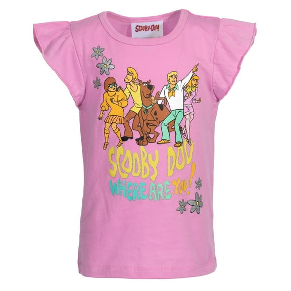 Scooby-Doo Scooby Doo Shaggy Velma Fred Daphne T-Shirt Toddler to Big Kid
