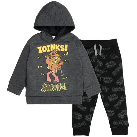 Scooby-Doo Scooby Doo Toddler Boys Fleece Hoodie & Pants Charcoal Heather Grey / Black 5T