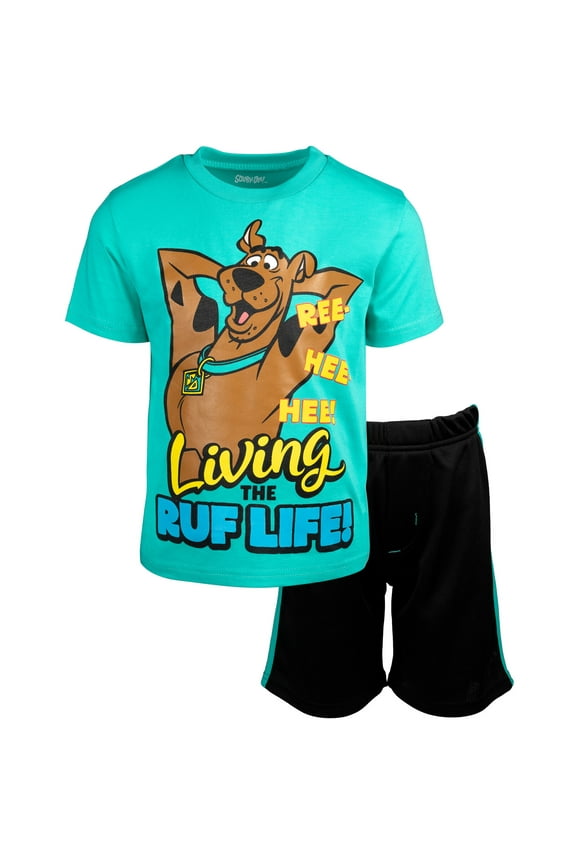 Scooby Doo Toddler Boys T-Shirt and Mesh Shorts Outfit Set Toddler to Big Kid