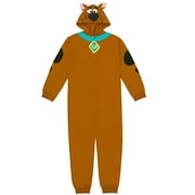 Scooby-Doo Adult Men or Women Cosplay Hooded Coverall Classic Brown