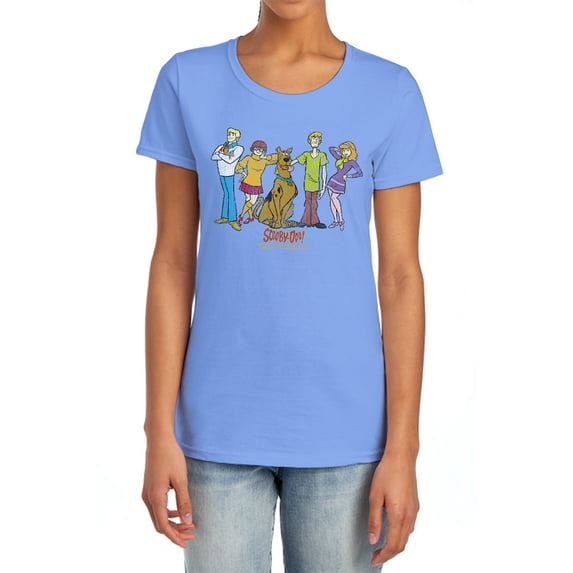 Scooby Doo Scooby Gang Women's T Shirt, Carolina Blue, 2X-Large