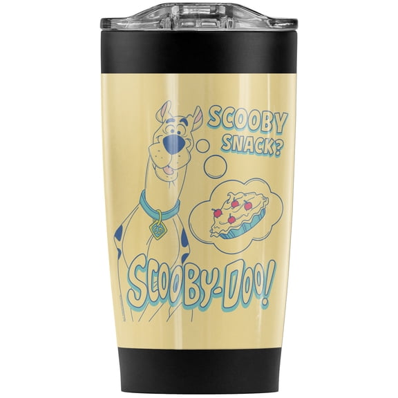 Scooby Doo Scooby Pie Stainless Steel Tumbler 20 oz Coffee Travel Mug/Cup, Vacuum Insulated & Double Wall with Leakproof Sliding Lid | Great for Hot Drinks and Cold Beverages
