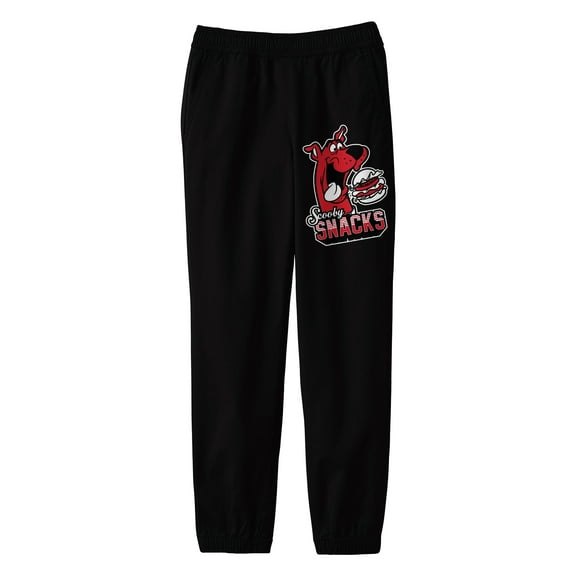 Scooby Doo Scooby Snack Youth Black Graphic Sweatpants-M