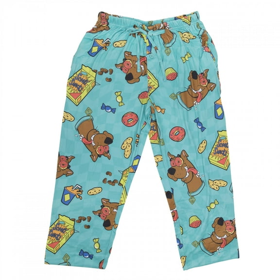 Scooby Doo Scooby Snacks All Over Print Sleep Pants-Small (28-30)