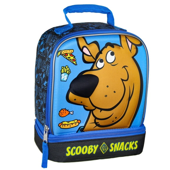 Scooby-Doo Scooby Snacks Dual Compartment Insulated Lunch Tote Bag 10"