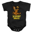 thumbnail image 1 of Scooby Doo! Scooby Snacks Pizza! Unisex Infant Snap Suit for Baby (12 Months) Black, 1 of 4