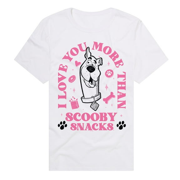 Scooby Doo Scooby Snacks Valentine Unisex Adult Premium T Shirt (Medium) White